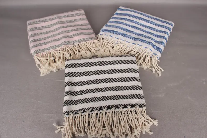 Handmade Gift, 70x40 Cotton Herringbone Towel, Monogram Beach Towel, Gift For Coworker, Wedding Gifts Towel, Bachelor Party Favors, Beach Towel Bulk - 4