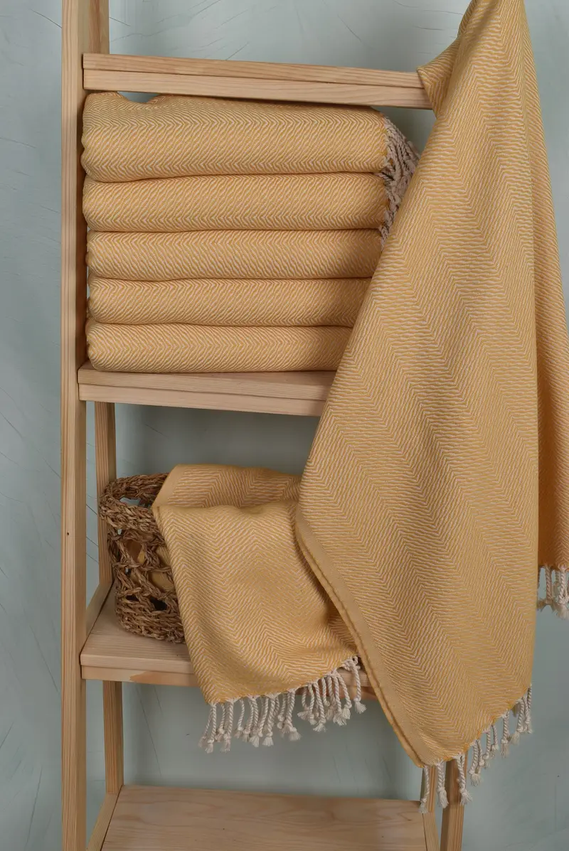 70x40 Cotton Chevron Towel, Gifts For Him, Gift For The Home Decor, Travel Towel, Housewarming Gift, Sand-resistant towel, Bachelor Party Gifts - 3