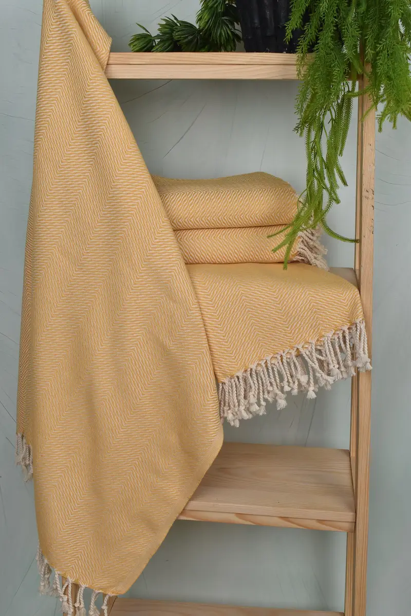 70x40 Cotton Chevron Towel, Gifts For Him, Gift For The Home Decor, Travel Towel, Housewarming Gift, Sand-resistant towel, Bachelor Party Gifts - 6