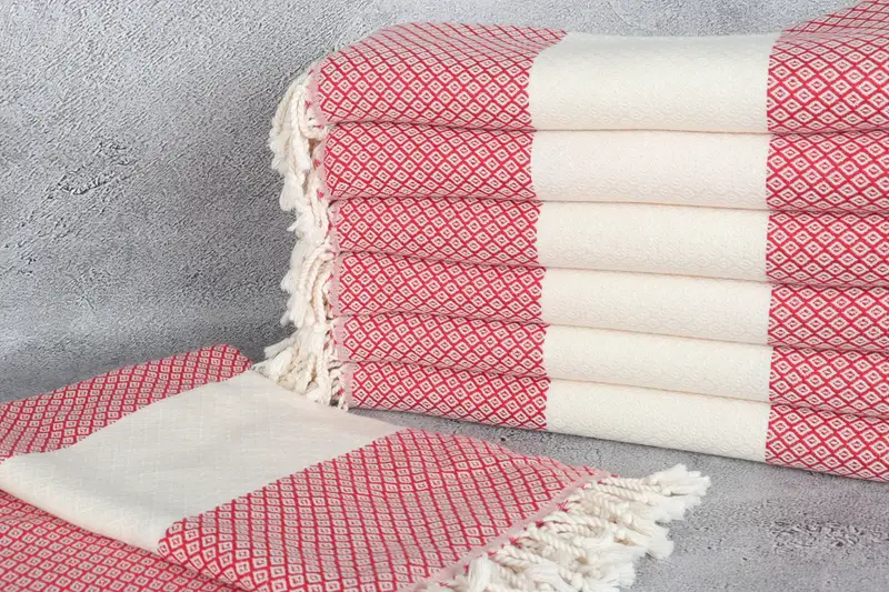 Bachelor Gift, 70x36 Linen Diamond Towel, Embroidered Turkish Towel, Bachelor Bachelorette Party Favors, Peshtemal Towel, Guest Towel, Fouta towel - 2