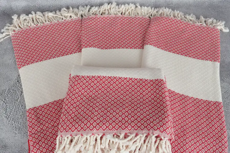 Bachelor Gift, 70x36 Linen Diamond Towel, Embroidered Turkish Towel, Bachelor Bachelorette Party Favors, Peshtemal Towel, Guest Towel, Fouta towel - 4