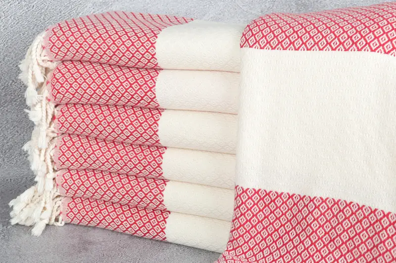 Bachelor Gift, 70x36 Linen Diamond Towel, Embroidered Turkish Towel, Bachelor Bachelorette Party Favors, Peshtemal Towel, Guest Towel, Fouta towel - 1