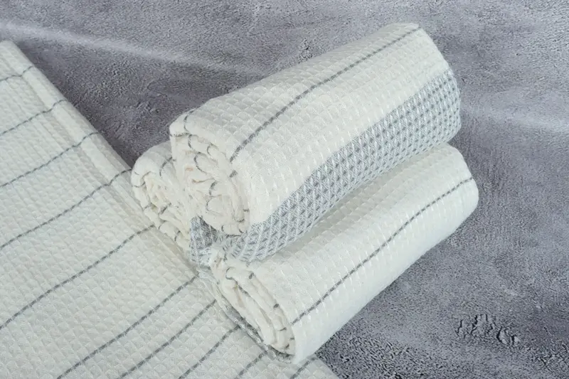 Cute Beach Towel, 70x40 Cotton Waffle Towel, Custom Wedding Gift, Luxury Beach Towel, Absorbent Turkish towel, Quick-Dry Beach Towel, Memorial Gift - 7