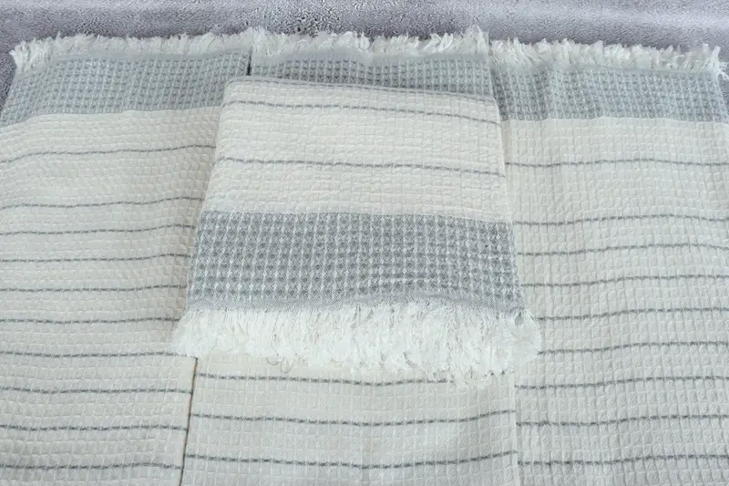 Cute Beach Towel, 70x40 Cotton Waffle Towel, Custom Wedding Gift, Luxury Beach Towel, Absorbent Turkish towel, Quick-Dry Beach Towel, Memorial Gift - 4