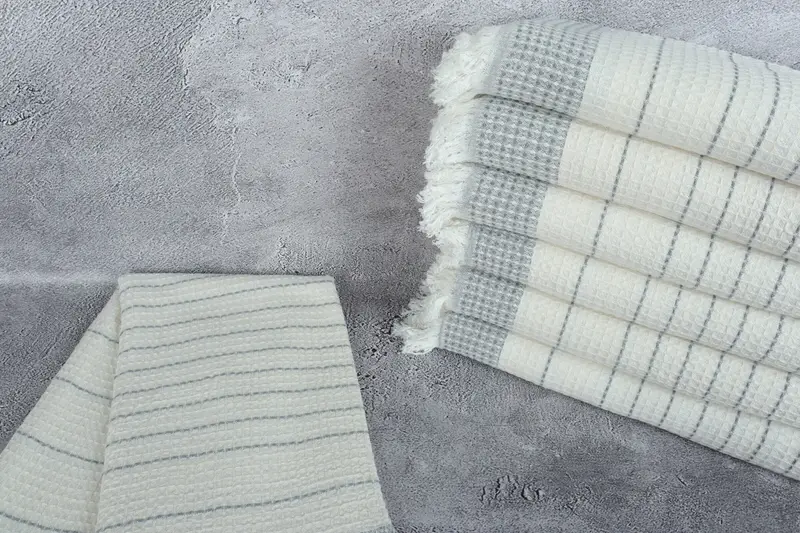 Cute Beach Towel, 70x40 Cotton Waffle Towel, Custom Wedding Gift, Luxury Beach Towel, Absorbent Turkish towel, Quick-Dry Beach Towel, Memorial Gift - 2