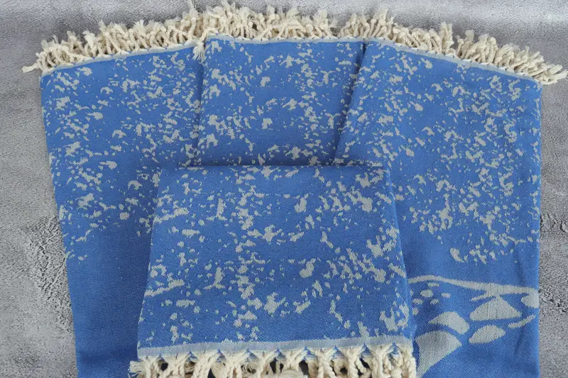 Hammam towel, Embroidery Towels, Spa Towel, Personalized Towel, Gym Towel, Beach Towel Gift, Organic Towel, 70x40 Cotton Carretta Patterned Towel - 5