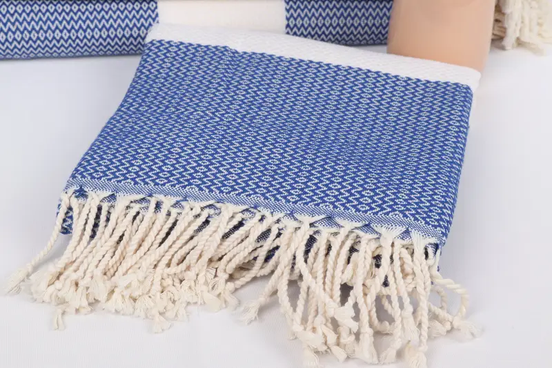 Beach towel, Absorbent towel, Turkish Bath Towel Set, Baby Boy Gift, Turkish bath towel for spa, Personalized Towel, 70x40 Cotton Diamond Towel - 5