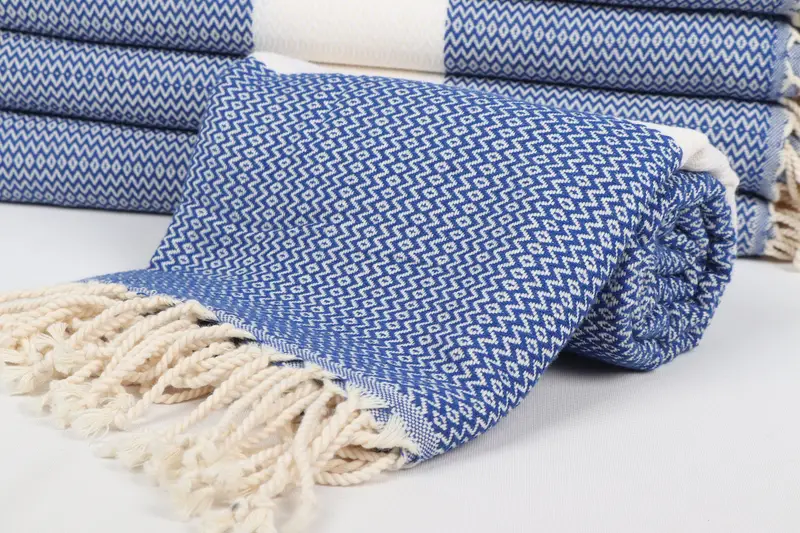 Beach towel, Absorbent towel, Turkish Bath Towel Set, Baby Boy Gift, Turkish bath towel for spa, Personalized Towel, 70x40 Cotton Diamond Towel - 4