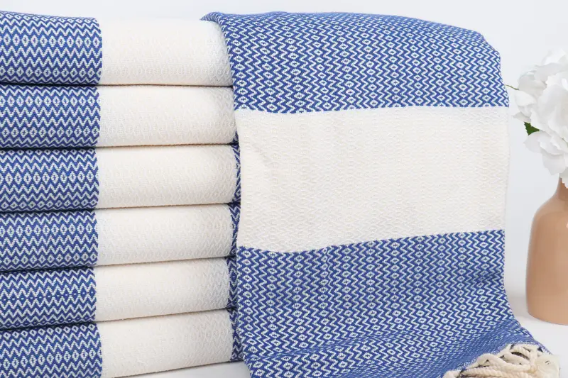Beach towel, Absorbent towel, Turkish Bath Towel Set, Baby Boy Gift, Turkish bath towel for spa, Personalized Towel, 70x40 Cotton Diamond Towel - 2