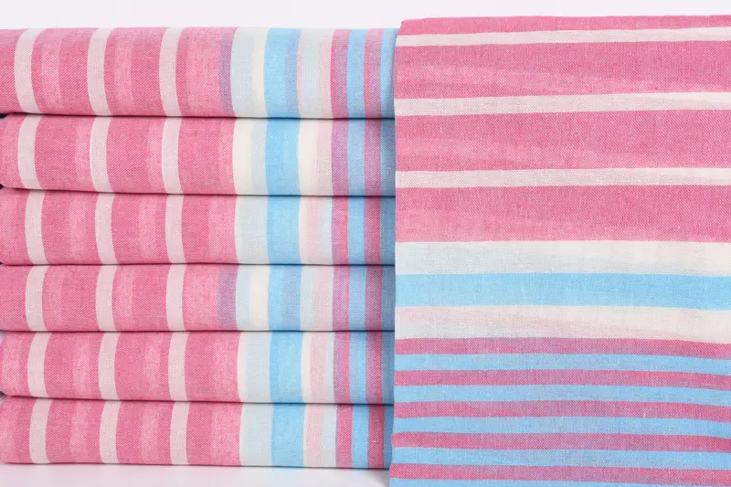 Personalized Towel, 68x40 Cotton Striped Towel, Custom Wedding Gift, Valentines Day Gift, Turkish Towel Set, Bachelorette Party Decorations - 1