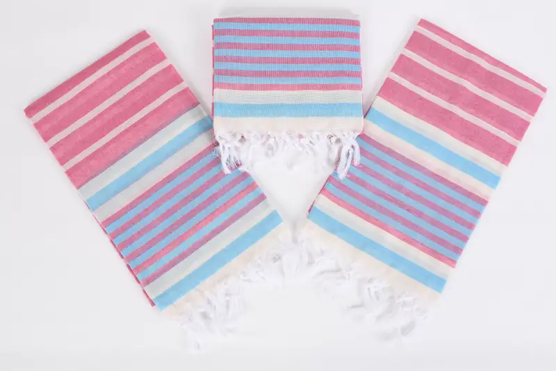 Personalized Towel, 68x40 Cotton Striped Towel, Custom Wedding Gift, Valentines Day Gift, Turkish Towel Set, Bachelorette Party Decorations - 6