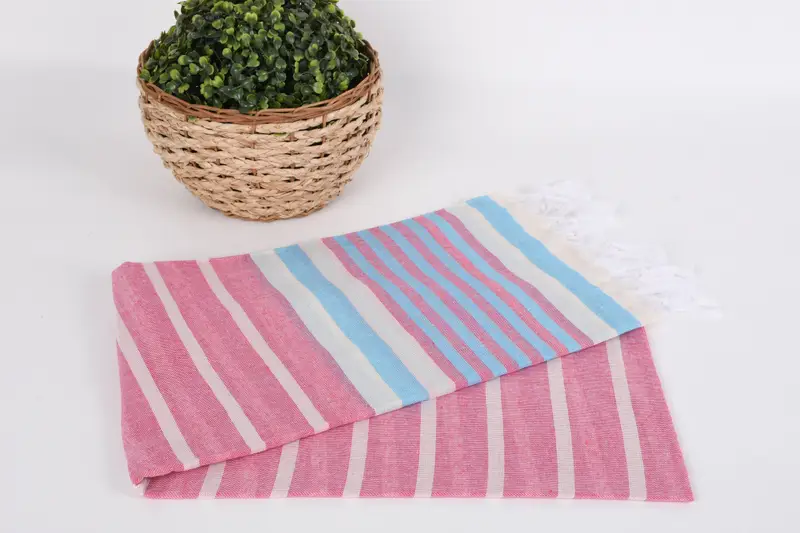 Personalized Towel, 68x40 Cotton Striped Towel, Custom Wedding Gift, Valentines Day Gift, Turkish Towel Set, Bachelorette Party Decorations - 4