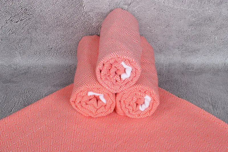 Employee Gifts, Soft towel, Lightweight towel, Girls Weekend Getaways Ideas, Spa Gift Towel, Bridal Shower Gift, 70x40 Cotton Diamond Towel - 7