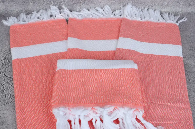 Employee Gifts, Soft towel, Lightweight towel, Girls Weekend Getaways Ideas, Spa Gift Towel, Bridal Shower Gift, 70x40 Cotton Diamond Towel - 4