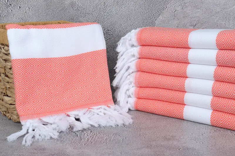 Employee Gifts, Soft towel, Lightweight towel, Girls Weekend Getaways Ideas, Spa Gift Towel, Bridal Shower Gift, 70x40 Cotton Diamond Towel - 3