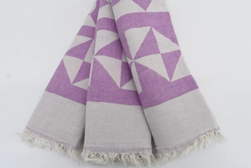 Gym Towel, 70x36 Cotton Compass Design Towel, Lightweight Turkish towel, Baby Boy Gift, Best Friend Gift, Family Gift Basket, Beach Towel Gift - 3