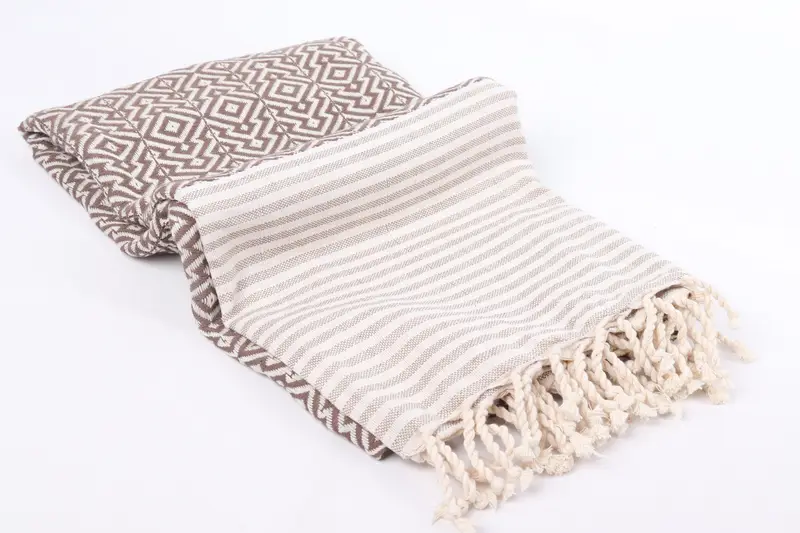 Wedding Day Gift For Bride, Best Friend Gift, 76x38 Cotton Diamond Towel, Monogram Turkish Towel, Personalized Wedding Gift, Scarf Towel, Yoga Towel - 6