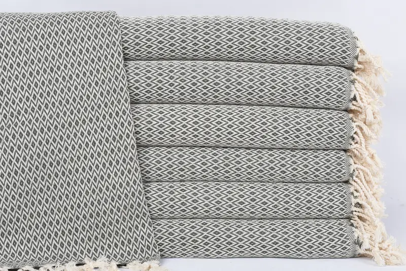 Bachelor Party Gift Tea Towel, Khaki Green Diamond, Cotton, 40x20 Inches