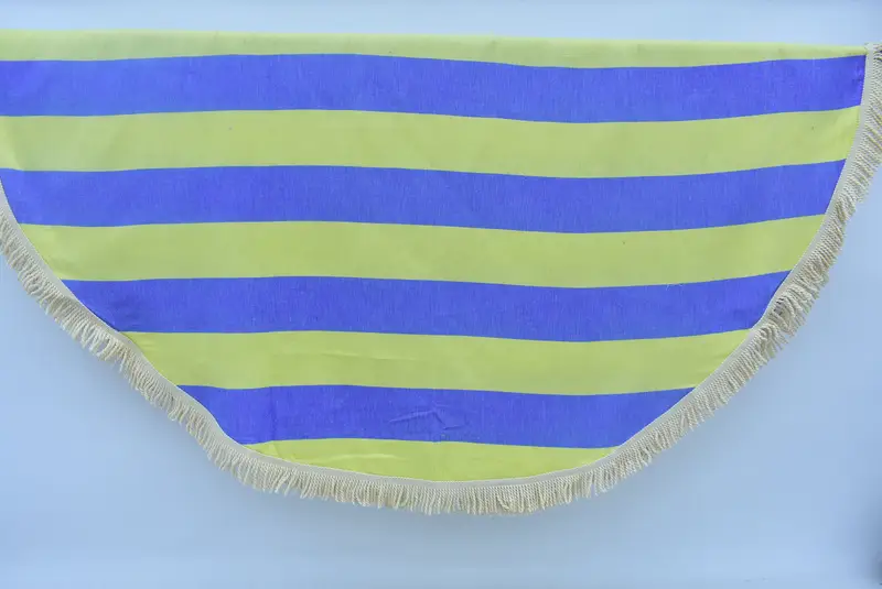 Turkish towel, 64x64 Cotton Striped Round Towel, Luxury Beach Towel, Personalized Bridesmaid Gift, Monogram Turkish Towel, Bachelor Party Favors - 1