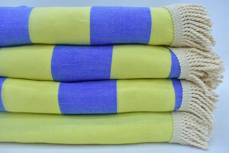 Turkish towel, 64x64 Cotton Striped Round Towel, Luxury Beach Towel, Personalized Bridesmaid Gift, Monogram Turkish Towel, Bachelor Party Favors - 2