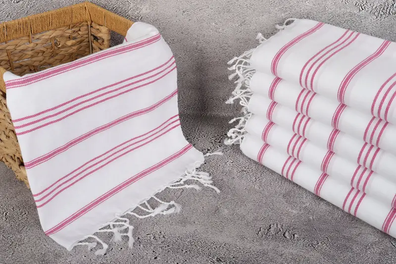 Bathroom Towels, Boyfriend Gift, Organic Towel, Handmade Gift, 40x24 Cotton Striped Towel, Turkish Hand Towel, Towel With Name, Custom Hand Towel - 3