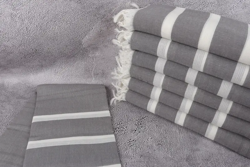 Bulk Order Towel, Luxury towel, Wedding Gift, 70x38 Cotton Striped Towel, Bachelorette Party Favors, Oversized Beach Towel, Embroidery Towels - 2