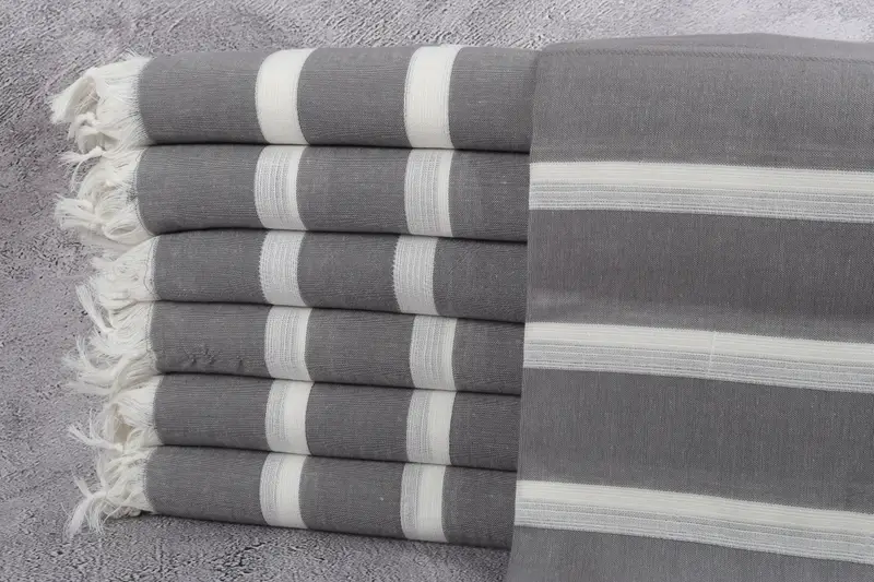 Bulk Order Towel, Luxury towel, Wedding Gift, 70x38 Cotton Striped Towel, Bachelorette Party Favors, Oversized Beach Towel, Embroidery Towels - 1