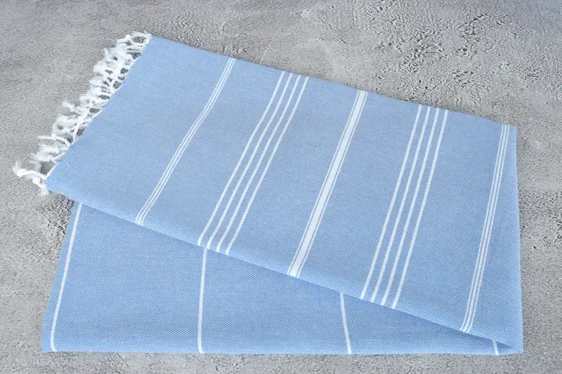 Custom Wedding Gift, Wedding Towel, Large Turkish Towel, Xmas Gifts, Custom Gift, 70x40 Cotton Striped Towel, Fringed Turkish towel for poolside - 6