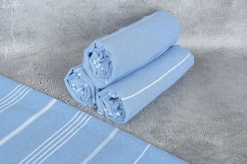 Custom Wedding Gift, Wedding Towel, Large Turkish Towel, Xmas Gifts, Custom Gift, 70x40 Cotton Striped Towel, Fringed Turkish towel for poolside - 8