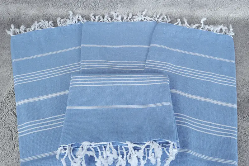 Custom Wedding Gift, Wedding Towel, Large Turkish Towel, Xmas Gifts, Custom Gift, 70x40 Cotton Striped Towel, Fringed Turkish towel for poolside - 4