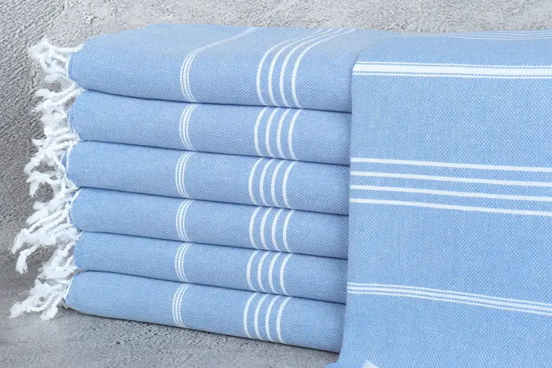 Custom Wedding Gift, Wedding Towel, Large Turkish Towel, Xmas Gifts, Custom Gift, 70x40 Cotton Striped Towel, Fringed Turkish towel for poolside - 1