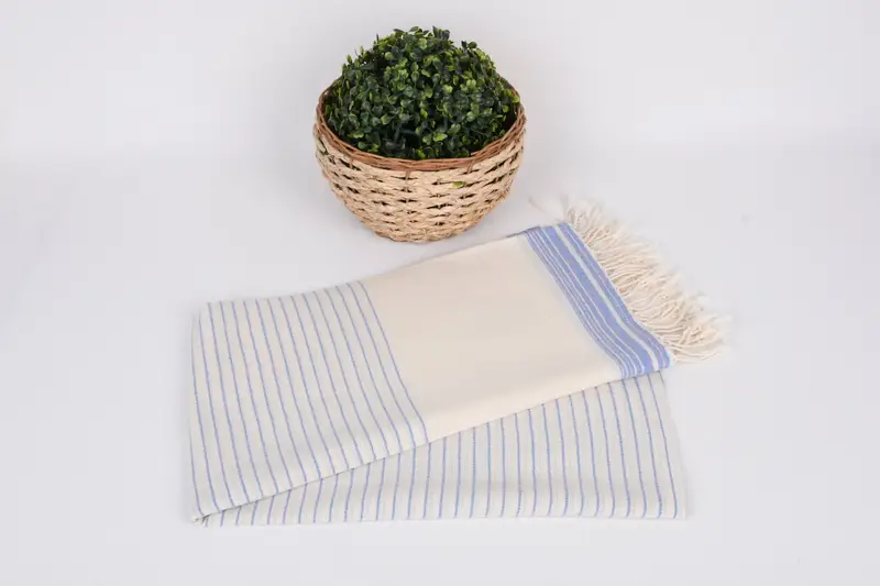 68x36 Cotton Striped Towel, Soft towel, Unique Gift, Unique Wedding Gift, Sand-Resistant Peshtemal, Gym Towel, Bachelor Gifts, Quick-Dry Beach Towel - 4