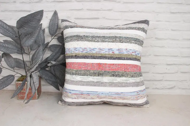 Kilim Pillow Cover, Handmade Kilim Cushion, Pet Cushion Cover, Turkish Kilim Pillow, 20x20 White Cushion Cover, Cushion, Ethnic Pillow Case - 1