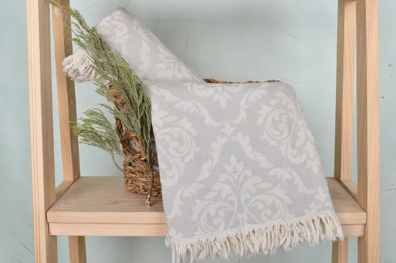 Travel towel, Bridal Shower Gift, Christmas Gift, Extra large Turkish bath towel, Holiday Towel, 68x36 Cotton Baroque Towel, Fouta towel, Spa Towel - 5