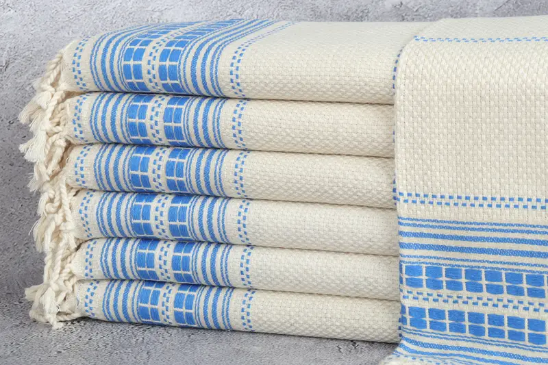 Xmas Gifts, Personalized Gifts, Christmas Hand Towel, Personalized Gift, Gifts For Him, Spa Towel, Bridesmaid Gifts, 40x20 Linen Striped Towel - 1