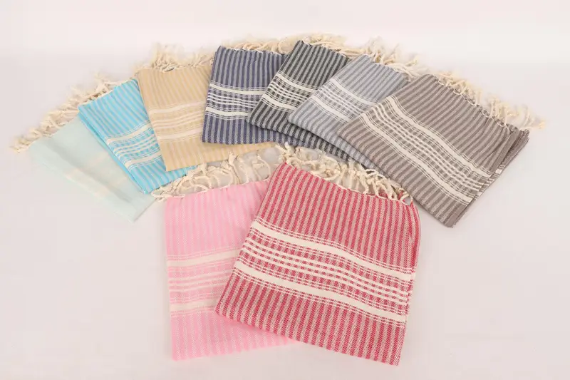 Custom Hand Towel, 40x18 Cotton Striped Towel, Best Friend Christmas Gift, Bachelorette Towel, Personalized Kitchen Towel, Monogrammed Hand Towel - 3