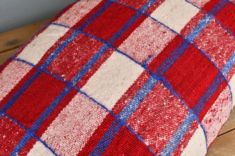 Yoga Cushion Cover, 16x24 Red Pillow Cover, Throw Kilim Pillow, Kilim Pillow, Hippie Throw Cushion Cover, Pillow for Sofa, Cushion Case - 4
