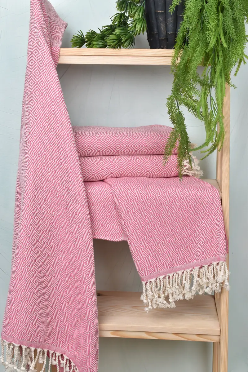 Beach Towel Bulk, Bachelor Party Favors, 70x40 Cotton Diamond Towel, Housewarming Gift, Bulk Order Towel, Peshtemal Towel, Decorative Towel - 6
