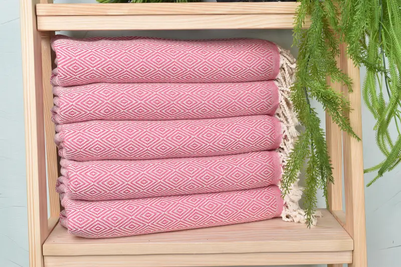 Beach Towel Bulk, Bachelor Party Favors, 70x40 Cotton Diamond Towel, Housewarming Gift, Bulk Order Towel, Peshtemal Towel, Decorative Towel - 2