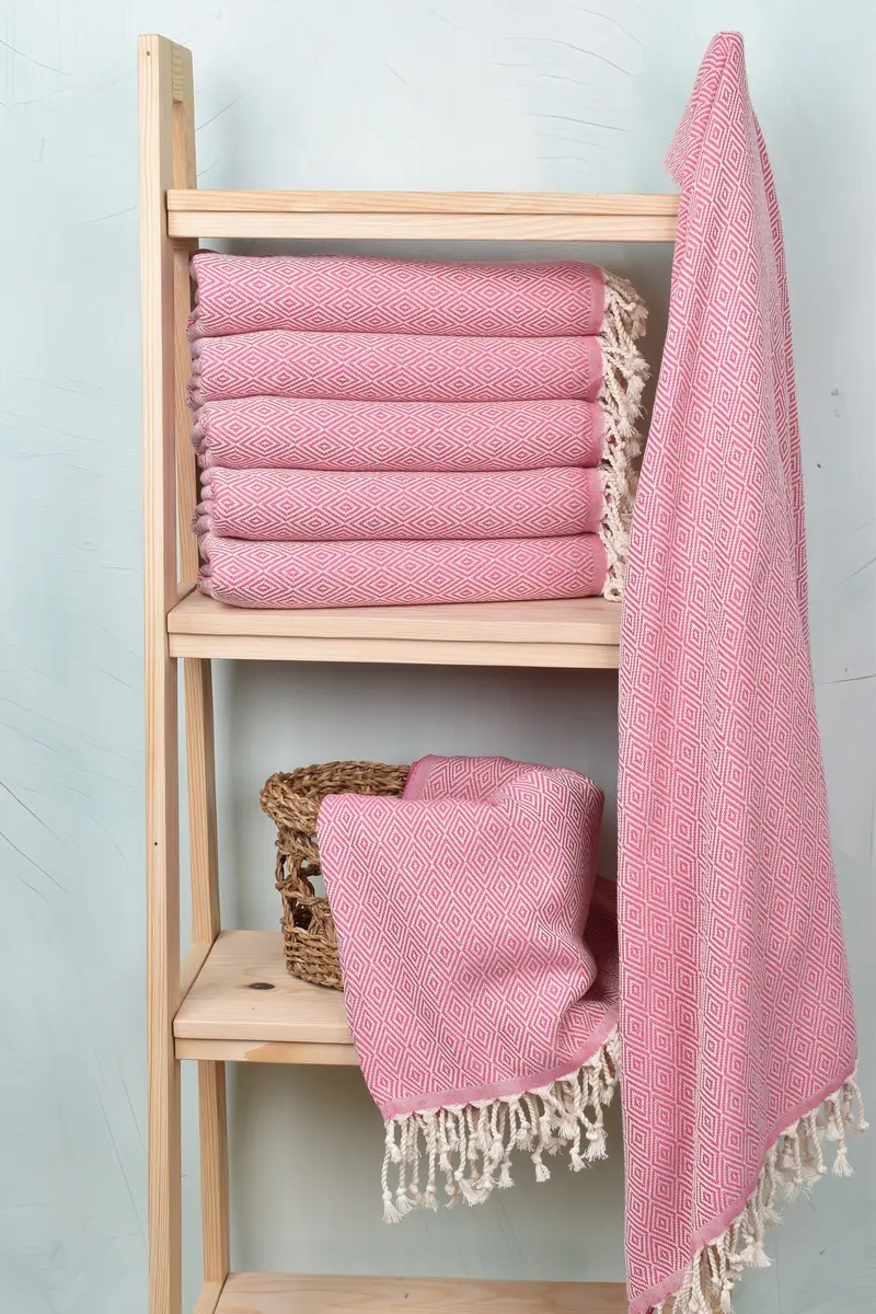 Beach Towel Bulk, Bachelor Party Favors, 70x40 Cotton Diamond Towel, Housewarming Gift, Bulk Order Towel, Peshtemal Towel, Decorative Towel - 3