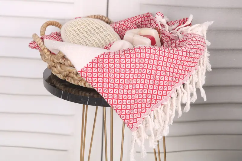 Gift For Wedding Day, Wedding Gifts Towel, Thin towel, 70x36 Linen Diamond Towel, Hammam Towel USA, Handmade Gift, Kids Beach Towel, Fouta towel - 2