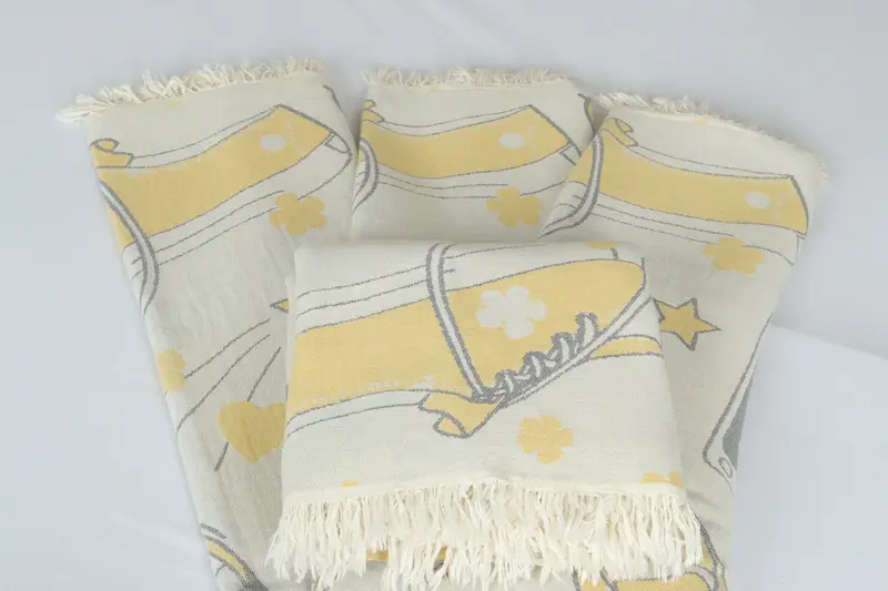 Mother Of The Groom Gift, Turkish Cotton Blanket, Personalized Blanket, 84x64 Cotton Bicycle Design Towel, Throw Blanket Couch, Woven Blanket - 5