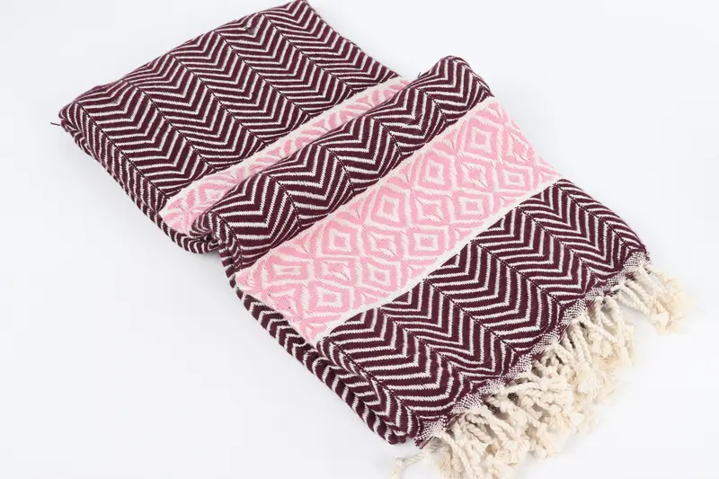 Turkish Towel USA, Bridal Shower Favor, Turkish Bath Towel USA, Lightweight Turkish towel, Gym Towel, 70x40 Cotton Chevron Towel, Personalized Gift - 6