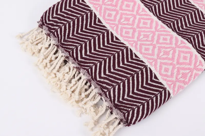 Turkish Towel USA, Bridal Shower Favor, Turkish Bath Towel USA, Lightweight Turkish towel, Gym Towel, 70x40 Cotton Chevron Towel, Personalized Gift - 7