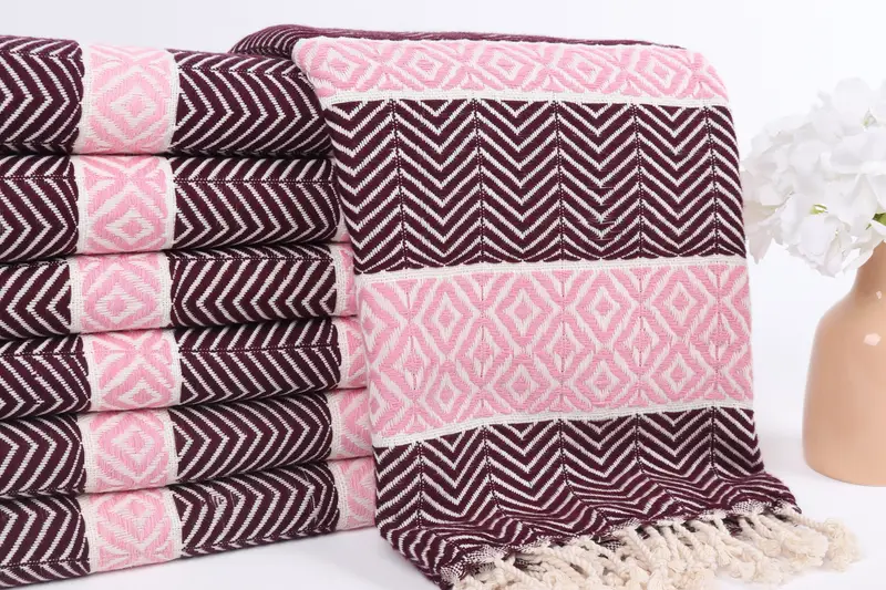 Turkish Towel USA, Bridal Shower Favor, Turkish Bath Towel USA, Lightweight Turkish towel, Gym Towel, 70x40 Cotton Chevron Towel, Personalized Gift - 2
