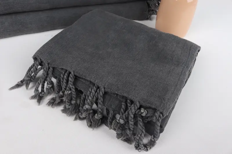 Guest Towel, Organic towel, Lightweight towel, Thin towel, Luxury Turkish peshtemal beach towel, Xmas Gifts, 64x36 Cotton Striped Stonewashed Towel - 5