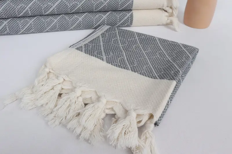 Turkish Towel Monogram, 36x18 Cotton Geometric Towel, Small Bath Towels, Personalized Bridesmaid Gift, Monogram Kitchen Towel, Monogram Hand Towel - 5
