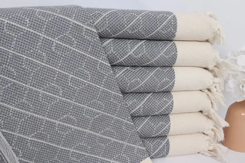 Turkish Towel Monogram, 36x18 Cotton Geometric Towel, Small Bath Towels, Personalized Bridesmaid Gift, Monogram Kitchen Towel, Monogram Hand Towel - 1