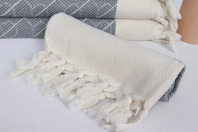 Turkish Towel Monogram, 36x18 Cotton Geometric Towel, Small Bath Towels, Personalized Bridesmaid Gift, Monogram Kitchen Towel, Monogram Hand Towel - 4