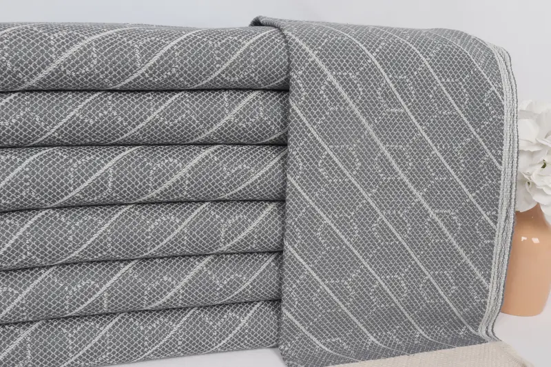 Turkish Towel Monogram, 36x18 Cotton Geometric Towel, Small Bath Towels, Personalized Bridesmaid Gift, Monogram Kitchen Towel, Monogram Hand Towel - 2
